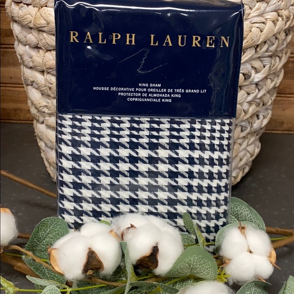 Ralph Lauren Bedding New Ralph Lauren Lombard Houndstooth King Sham Poshmark
